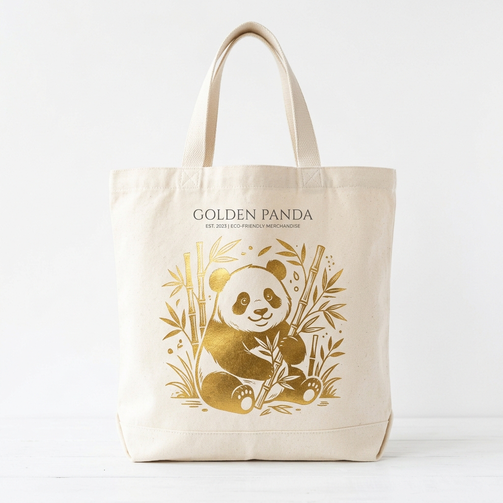 Illustrated Canvas Tote — hand-drawn design on natural canvas